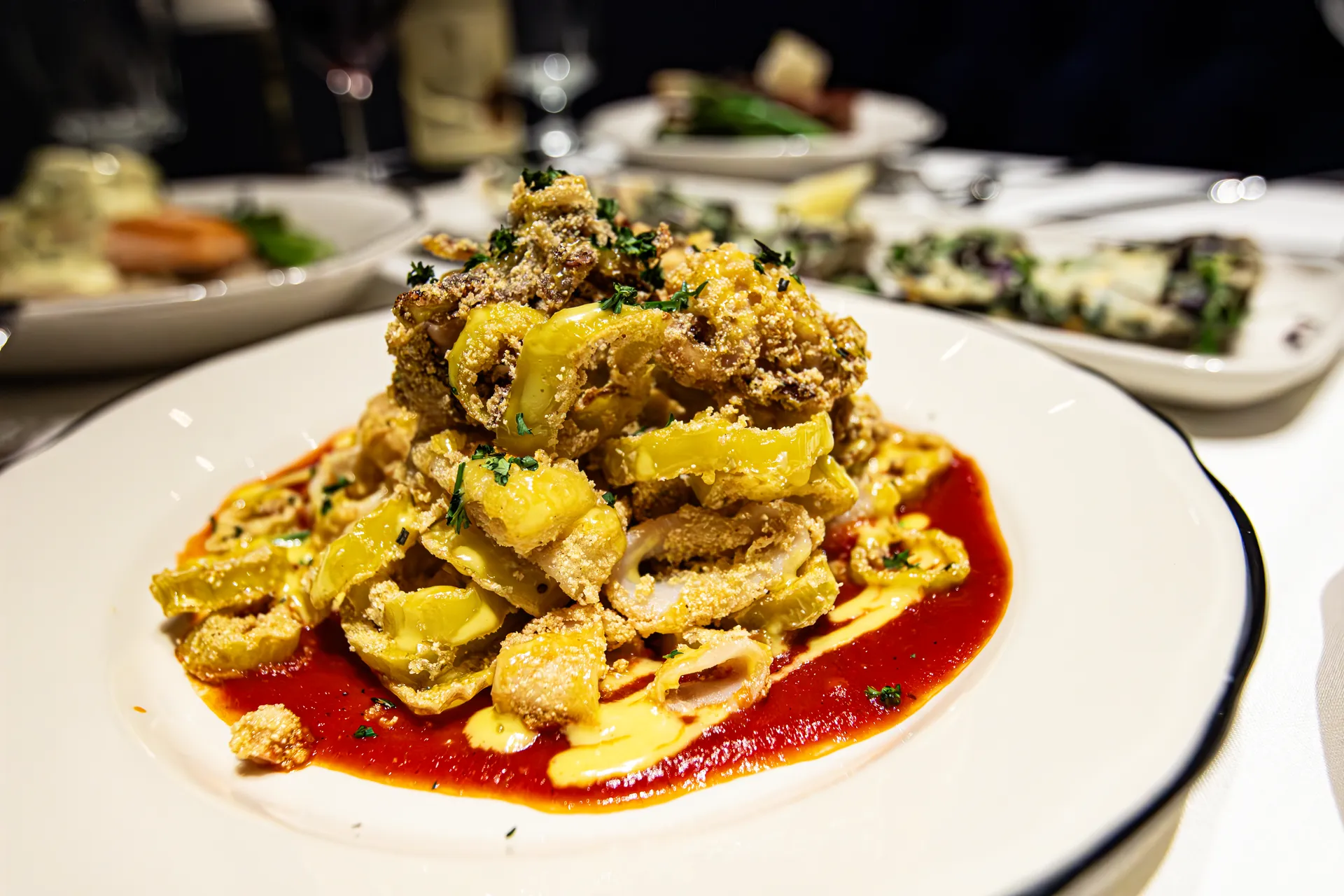 Sophisticated dining space