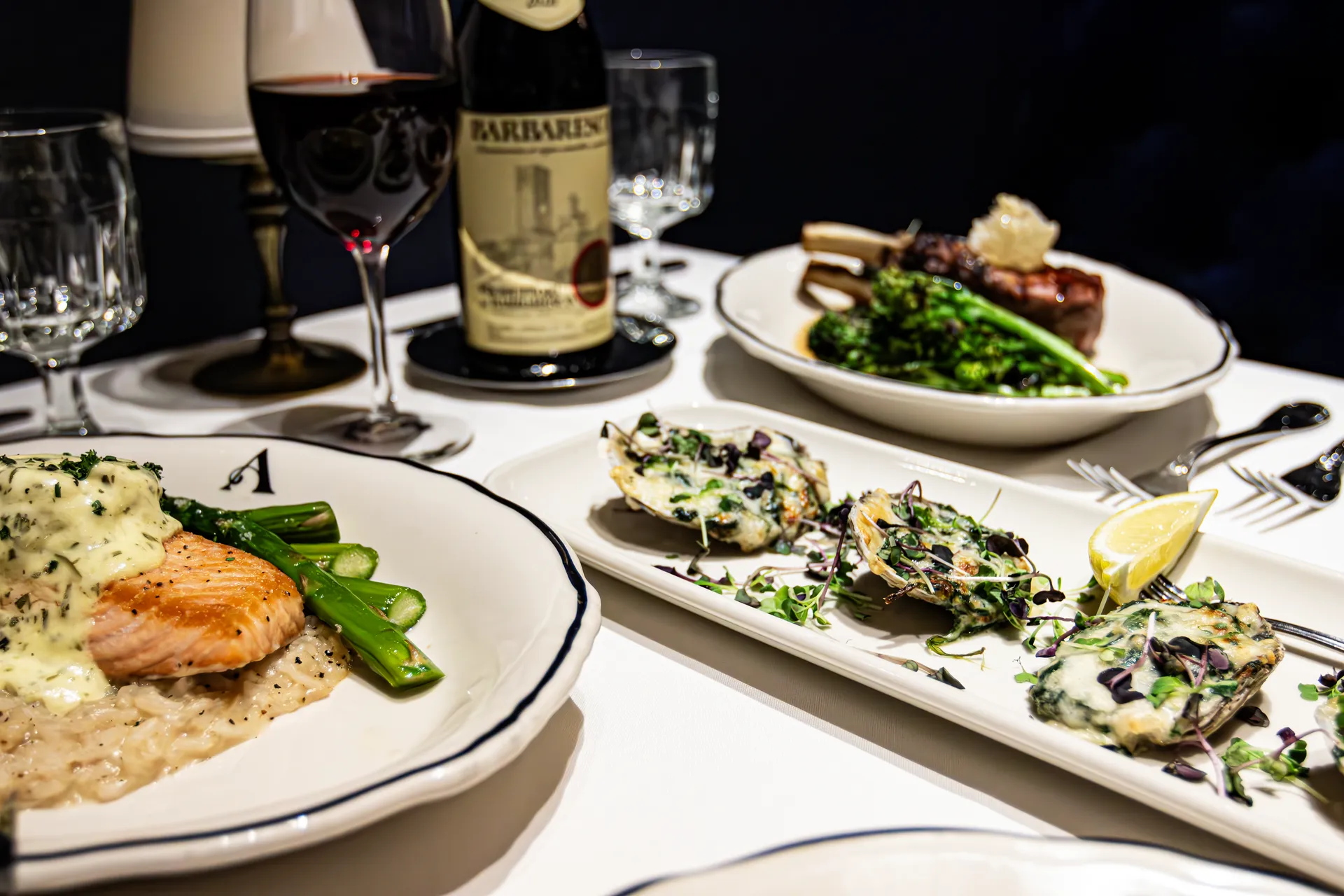 Elegant dining room atmosphere at The Alcove